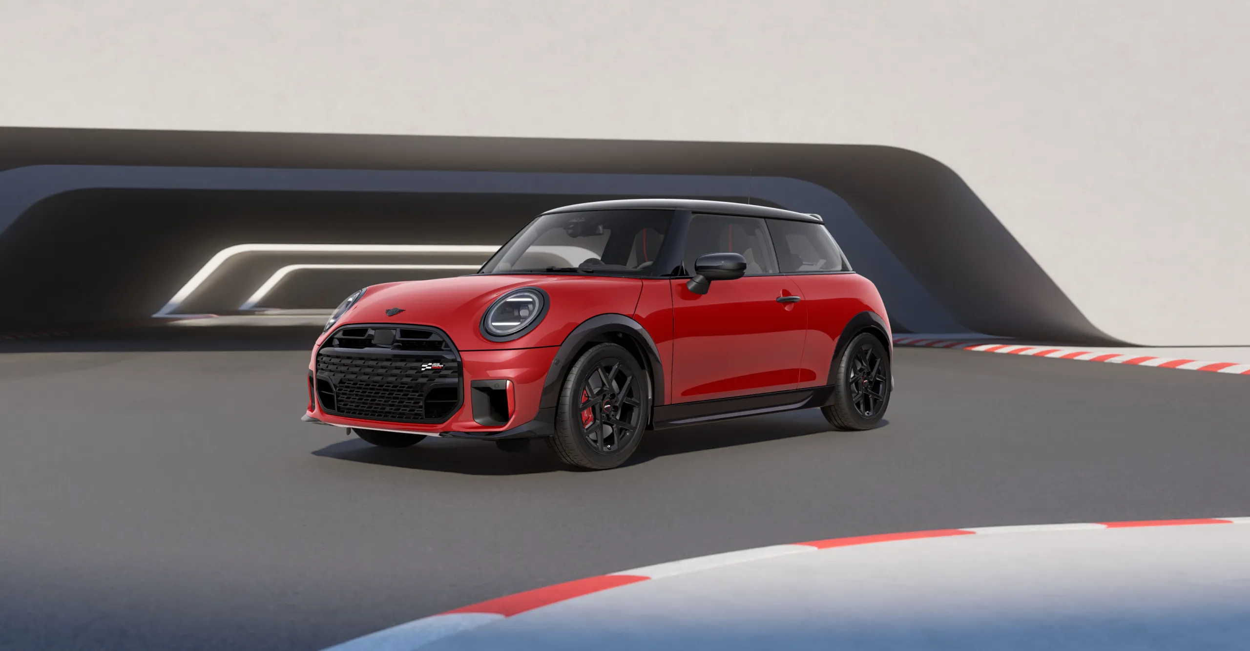 MINI John Cooper Works Electric warna Chili Red II