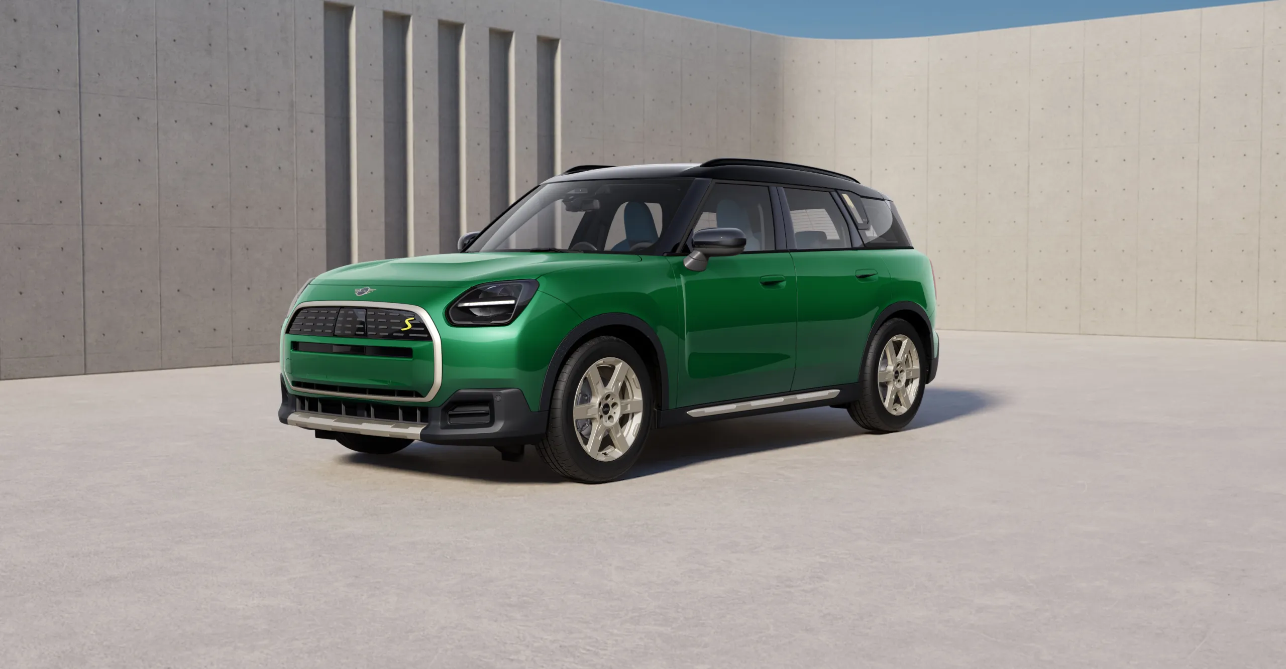 MINI Countryman warna British Racing Green IV