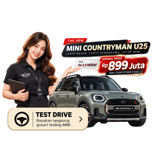Promo The New MINI Countryman U25 Rp 899 Juta - Test Drive di PLAZA MINI